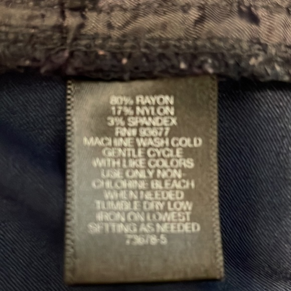 Liz Claiborne dark navy slacks - Picture 5 of 5